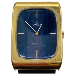 ◎◎ OMEGA オメガ Geneve ジュネーブ 手巻き 腕時計 ベルト社外製 ダメージ有 現状品 本体のみ Cランク