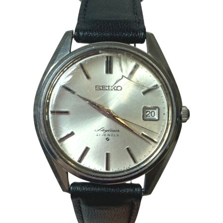  SEIKO セイコー スカイライナー 手巻き 腕時計 風防割れ 時刻調整不可 ベルト社外 6102-8000 現状渡し ジャンク