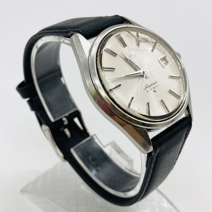 SEIKO セイコー スカイライナー 手巻き 腕時計 風防割れ 時刻