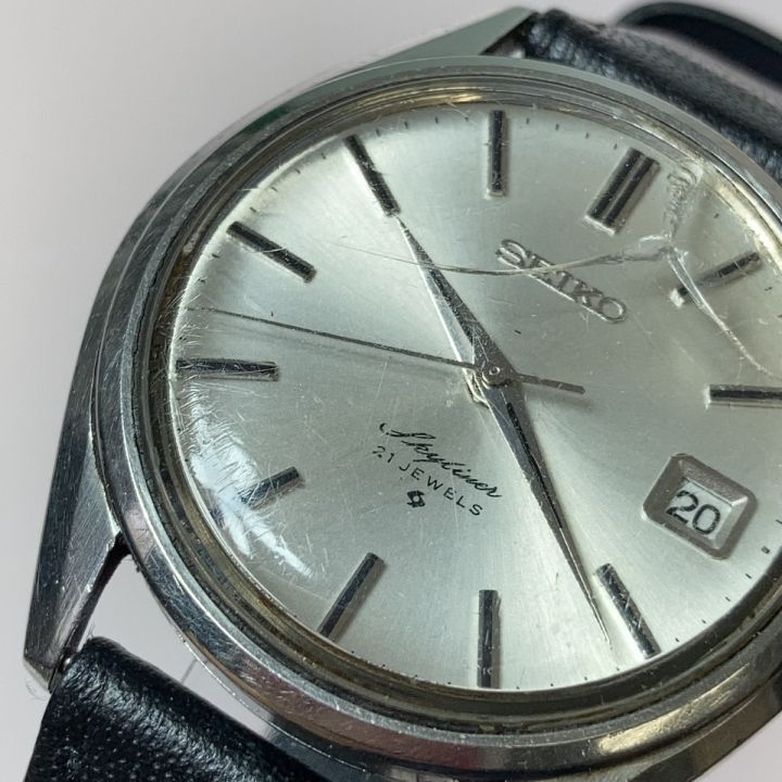 SEIKO セイコー スカイライナー 手巻き 腕時計 風防割れ 時刻調整不可