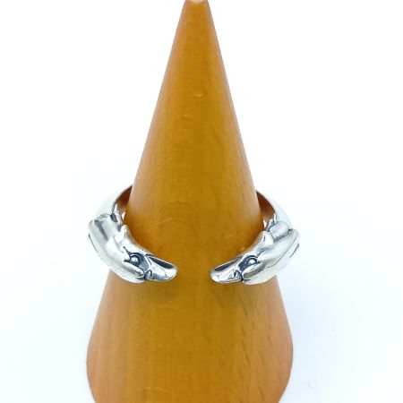  LARRY SMITH DOUBLE EAGLE HEAD RING リング 指輪 シルバーアクセサリー 約18号 EFRG-0026