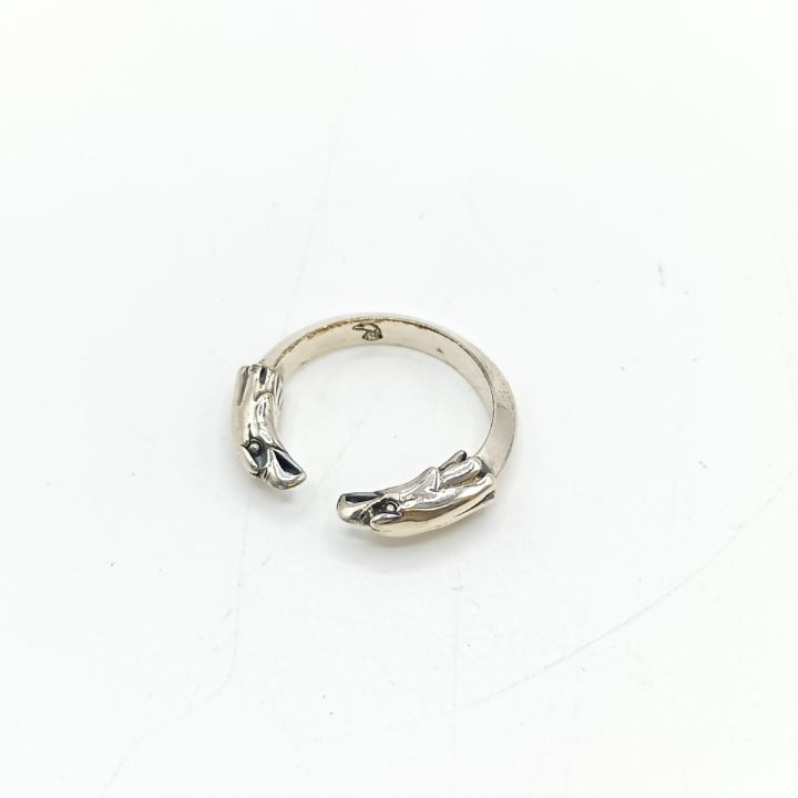 LARRY SMITH DOUBLE EAGLE HEAD RING リング 指輪 シルバー 