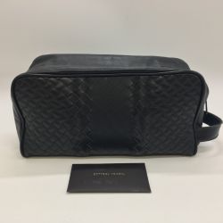 ◎◎ BOTTEGA VENETA ボッテガヴェネタ セカンドバッグ イントレチャート  244706 ブラック Bランク