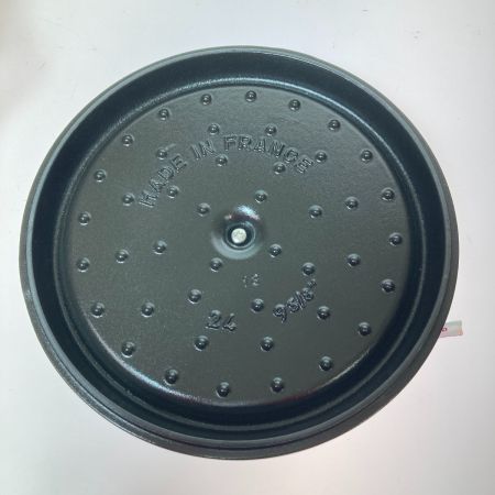  STAUB ストウブ ピコ・ココット ラウンド グレー 24cm 鋳物ホーロー鍋 40500-246