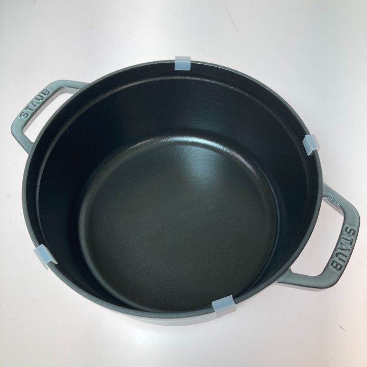 STAUB ストウブ ピコ・ココット ラウンド グレー 24cm 鋳物ホーロー鍋
