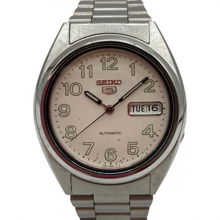  SEIKO セイコー ５ ファイブ 自動巻き 腕時計 文字盤ホワイト 7S26-0550 本体のみ