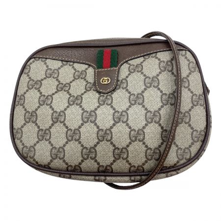  GUCCI グッチ オールドグッチ シェリーライン GGスプリーム 斜め掛け ショルダーバッグ 007 58 6112 ブラウン