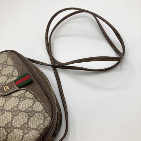  GUCCI グッチ オールドグッチ シェリーライン GGスプリーム 斜め掛け ショルダーバッグ 007 58 6112 ブラウン