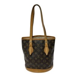 ◎◎ LOUIS VUITTON ルイヴィトン モノグラム プチ・バケット トートバッグ M42238 ブラウン Cランク