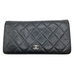 ◎◎ CHANEL シャネル マトラッセ 長財布 ブラック Cランク