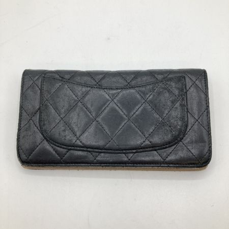  CHANEL シャネル マトラッセ 長財布 ブラック