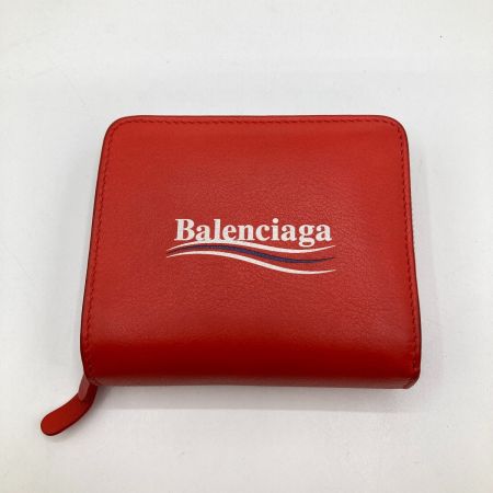  BALENCIAGA バレンシアガ バレンシアガ エブリデイ 二つ折り財布 箱付 516366・6501 レッド