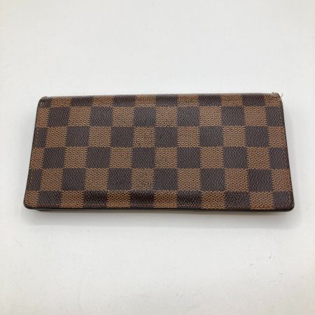  LOUIS VUITTON ルイヴィトン ダミエ ポルトフォイユ ブラザ 長財布 N60017 ブラウン