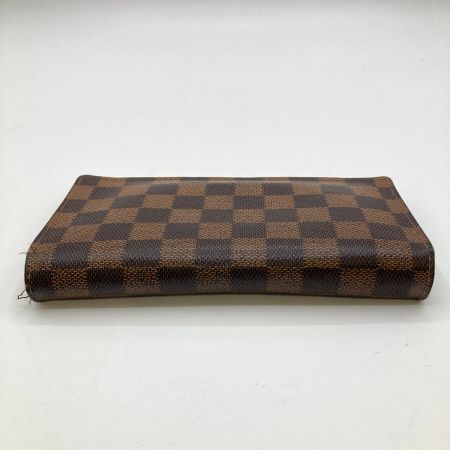  LOUIS VUITTON ルイヴィトン ダミエ ポルトフォイユ ブラザ 長財布 N60017 ブラウン