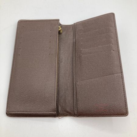  LOUIS VUITTON ルイヴィトン ダミエ ポルトフォイユ ブラザ 長財布 N60017 ブラウン