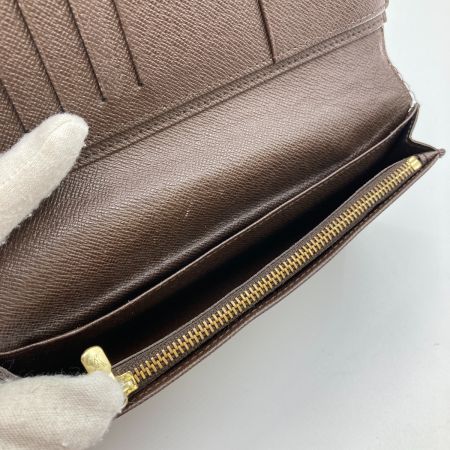  LOUIS VUITTON ルイヴィトン ダミエ ポルトフォイユ ブラザ 長財布 N60017 ブラウン