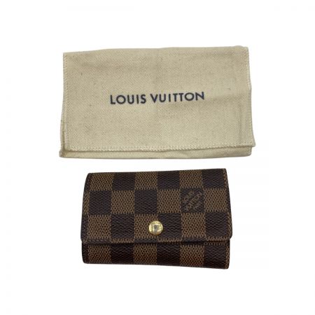  LOUIS VUITTON ルイヴィトン ダミエ ミュルティクレ6 6連キーケース N62630 ブラウン