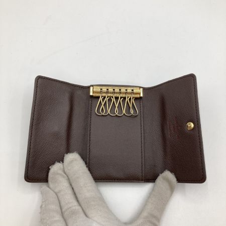  LOUIS VUITTON ルイヴィトン ダミエ ミュルティクレ6 6連キーケース N62630 ブラウン