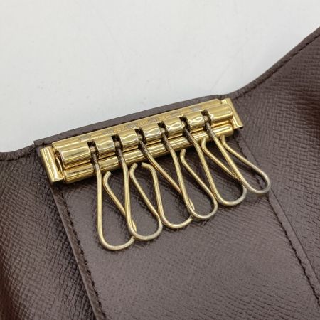  LOUIS VUITTON ルイヴィトン ダミエ ミュルティクレ6 6連キーケース N62630 ブラウン