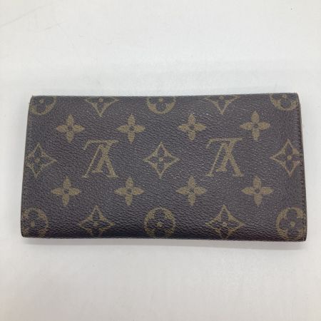  LOUIS VUITTON ルイヴィトン モノグラム ポルト 円 長札入れ M61820 ブラウン MI0970