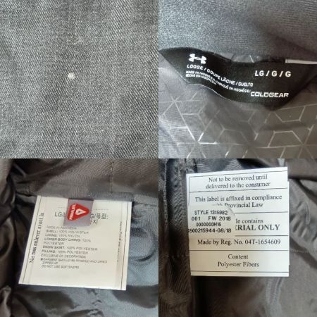  UNDER ARMOUR アンダーアーマー スキーウェア 上下セット エマージェントジャケット ナビゲートパンツ Lサイズ メンズ ブラック