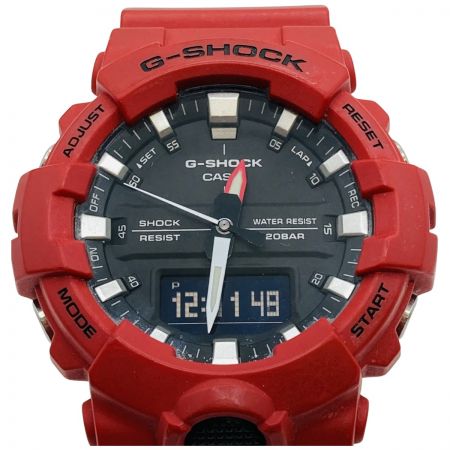  CASIO カシオ G-SHOCK ジーショック クォーツ メンズ 腕時計 GA-800-4AJF レッド ケース付