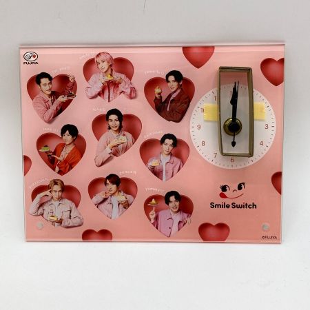   SnowMan 不二家 オリジナルアクリル製スタンド時計 いっしょに! Smile Switch! だいすきを、贈ろうキャンペーン