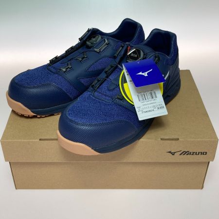  MIZUNO ミズノ ワークシューズ 安全靴 26.5cm オールマイティ LS II 52L BOA F1GA220214 ネイビー x ホワイト