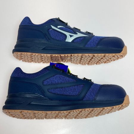  MIZUNO ミズノ ワークシューズ 安全靴 26.5cm オールマイティ LS II 52L BOA F1GA220214 ネイビー x ホワイト