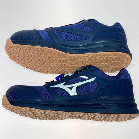  MIZUNO ミズノ ワークシューズ 安全靴 26.5cm オールマイティ LS II 52L BOA F1GA220214 ネイビー x ホワイト