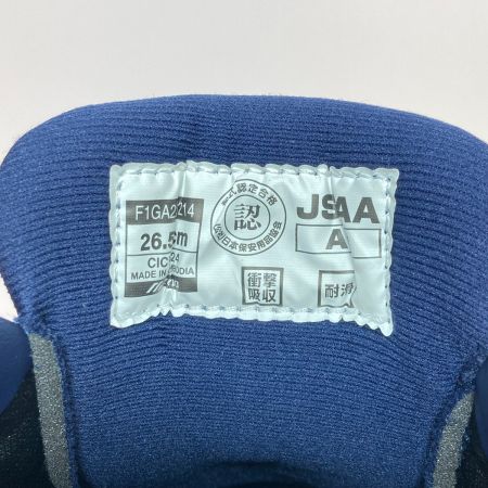  MIZUNO ミズノ ワークシューズ 安全靴 26.5cm オールマイティ LS II 52L BOA F1GA220214 ネイビー x ホワイト