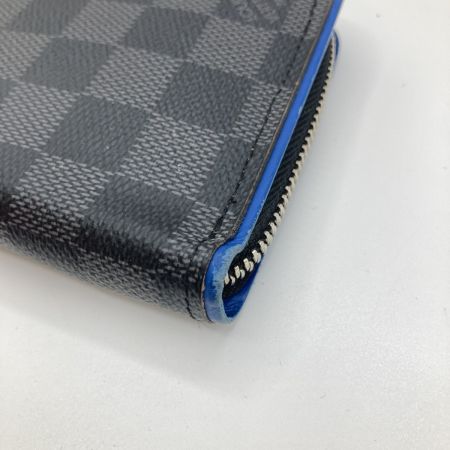  LOUIS VUITTON ルイヴィトン ダミエ・グラフィット ジッピー・ウォレット ヴェルティカル 長財布 N63305 ブルー