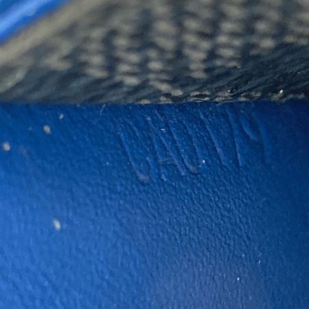  LOUIS VUITTON ルイヴィトン ダミエ・グラフィット ジッピー・ウォレット ヴェルティカル 長財布 N63305 ブルー