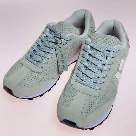  Via SANGACIO にゅ～ず MOM GRAY スニーカー 27.0cm 箱付 グレー