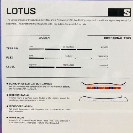  SALOMON サロモン スノーボード 板 LOTUS 151 レディース L47660700