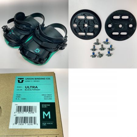  UNION BINDING COMPANY ユニオン WOMEN'S ULTRA サイズM スノーボード バインディング ビンディング ブラック×ティファニー