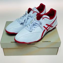 ◎◎ asics アシックス STAR SHINE スターシャイン ベースボールシューズ 26.5cm SFP101 ホワイト x レッド Aランク
