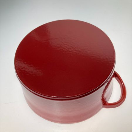   グッドプラス キャストポット 20㎝ 鉄鋳物ホーロー鍋 両手鍋 CP-20R レッド