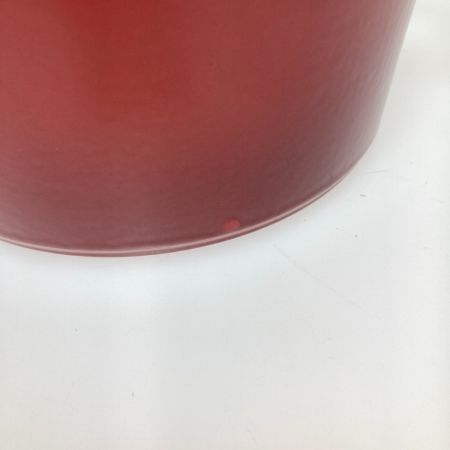   グッドプラス キャストポット 20㎝ 鉄鋳物ホーロー鍋 両手鍋 CP-20R レッド