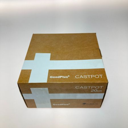   グッドプラス キャストポット 20㎝ 鉄鋳物ホーロー鍋 両手鍋 CP-20R レッド