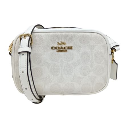  COACH コーチ ミニ ジェイミー カメラ バッグ シグネチャー ショルダーポーチ C9926 ホワイト
