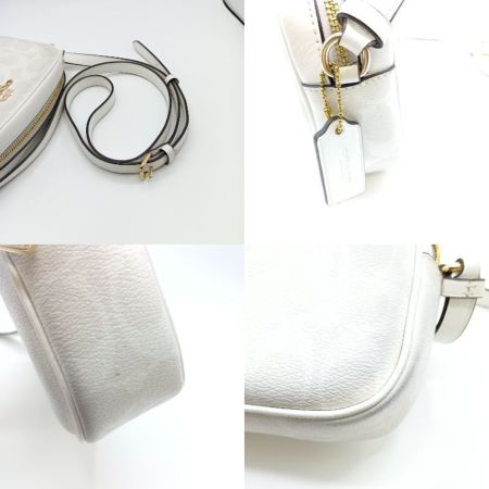  COACH コーチ ミニ ジェイミー カメラ バッグ シグネチャー ショルダーポーチ C9926 ホワイト