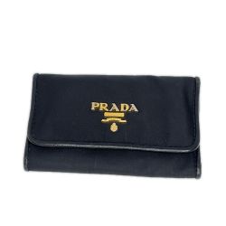 PRADA プラダ ナイロン 6連キーケース ブラック Bランク