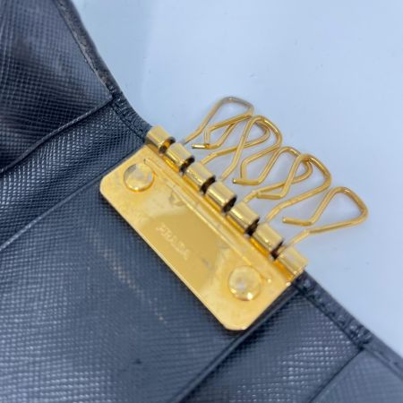 PRADA プラダ ナイロン 6連キーケース ブラック