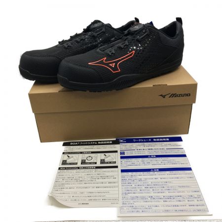  MIZUNO ミズノ オールマイティTD II 51L BOA　ダイヤル ローカット ワーキング ブラック 安全靴