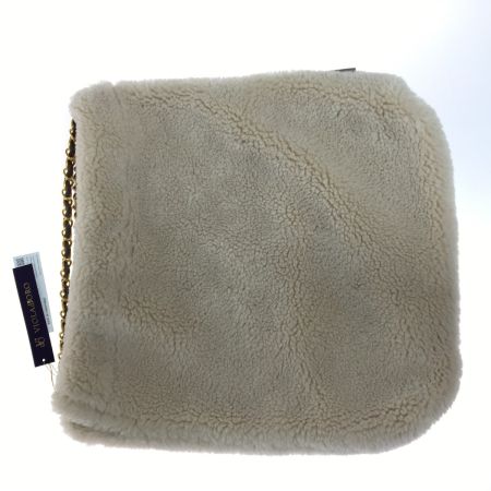  VIOLAd'ORO エコファーチェーントートバッグ オフホワイト 布袋付