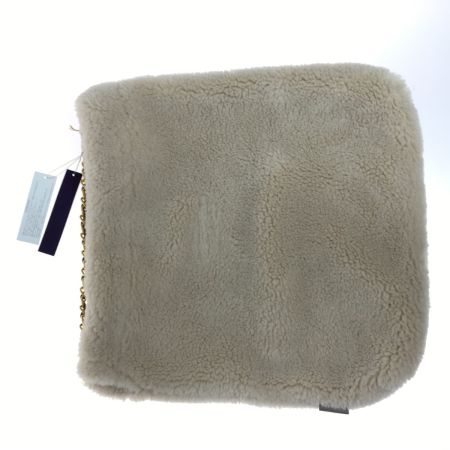  VIOLAd'ORO エコファーチェーントートバッグ オフホワイト 布袋付