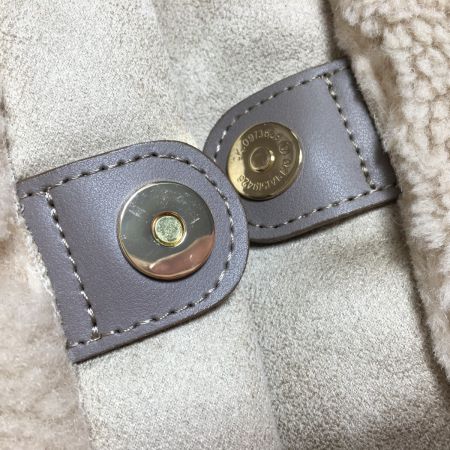  VIOLAd'ORO エコファーチェーントートバッグ オフホワイト 布袋付