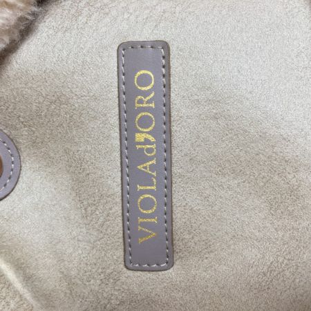  VIOLAd'ORO エコファーチェーントートバッグ オフホワイト 布袋付