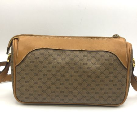  GUCCI グッチ  オールドグッチ ヴィンテージ マイクロ GG ロゴ 金具 レザー ミニ ショルダーバッグ ポシェット  001.115.0920
